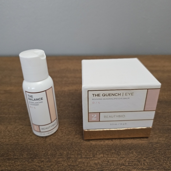 Beautybio The Quench Restoring Quadralipid Cream & Balance PH cleanser Sealed